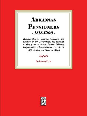 cover image of Arkansas Pensioner, 1818-1900
